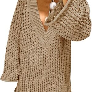Chic Tan Women's Knit Swim Coverup